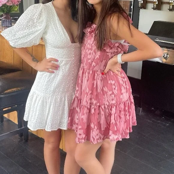 Showpo White Mini Eyelet Floral Dress - Picture 5 of 5